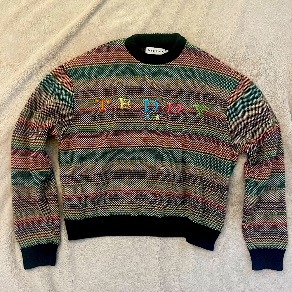 Teddy Fresh Rainbow Sweater Large